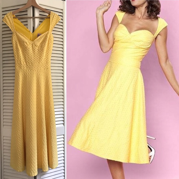roman yellow dress